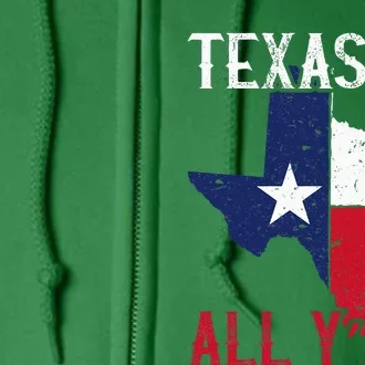 Texas Pride Home State Texas Vs. All YAll Full Zip Hoodie