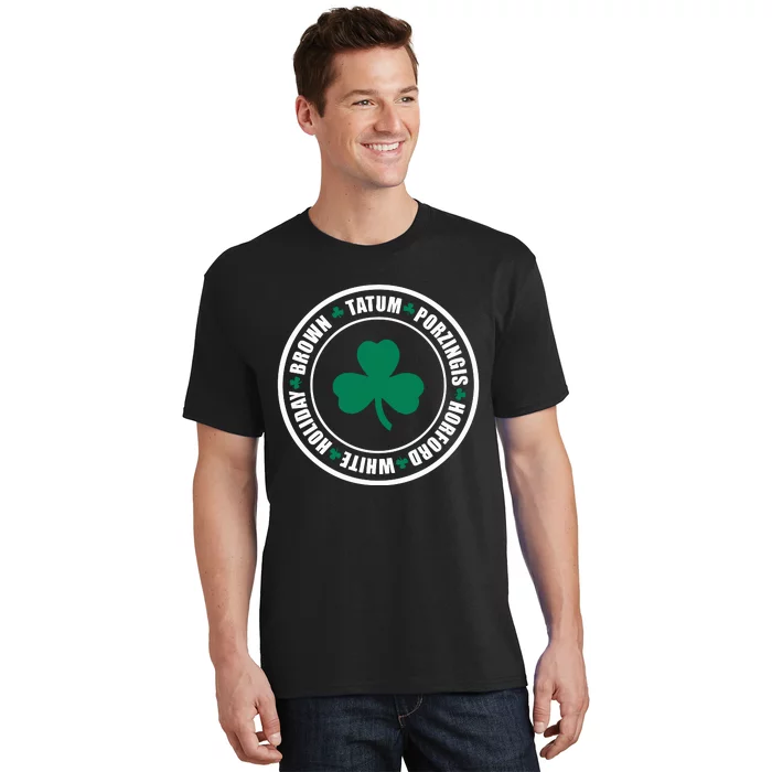 Tatum Porzingis Horford White Holiday Brown T-Shirt