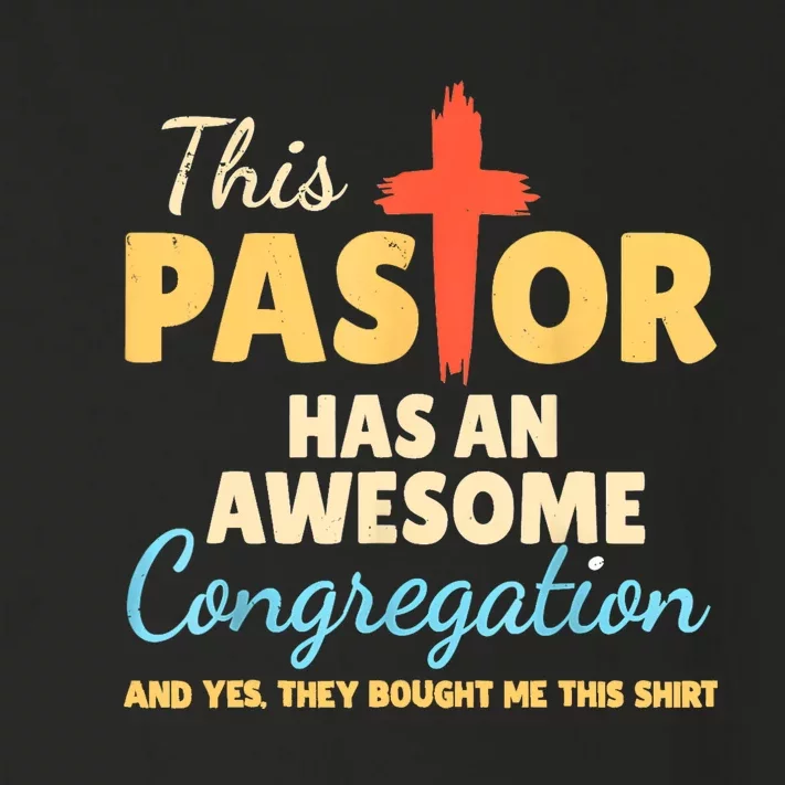 This Pastor Has An Awesome Congregation Preacher Toddler Long Sleeve Shirt