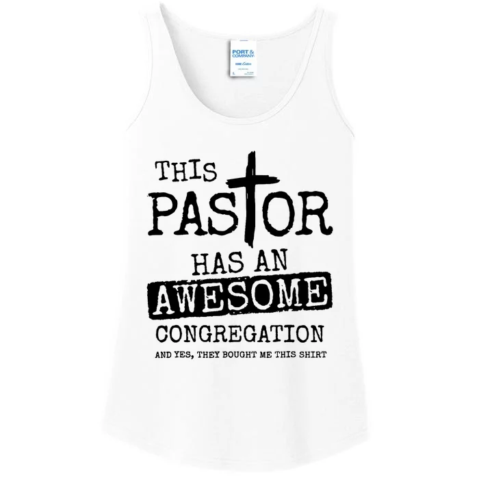 This Pastor Has An Awesome Congregation Ladies Essential Tank