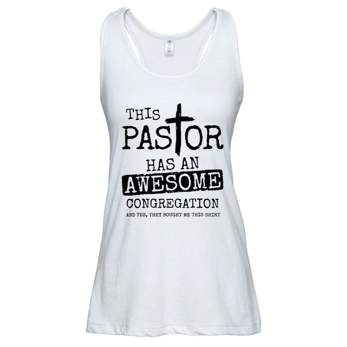 This Pastor Has An Awesome Congregation Ladies Essential Flowy Tank