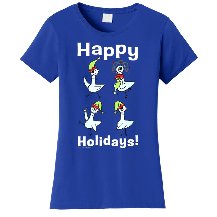 The Pigeon Happy Holidays Christmas Pigeon Women's T-Shirt