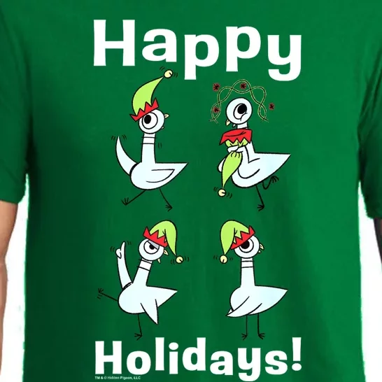 The Pigeon Happy Holidays Christmas Pigeon Pajama Set