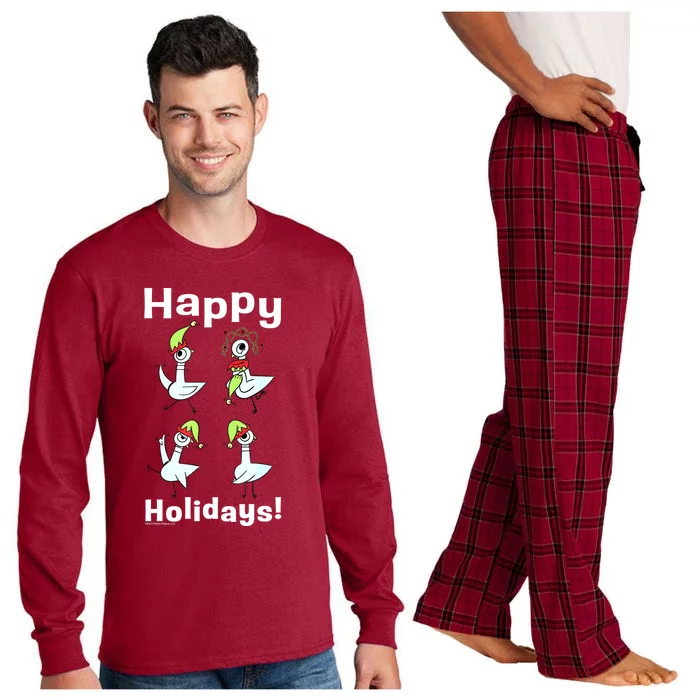 The Pigeon Happy Holidays Christmas Pigeon Long Sleeve Pajama Set