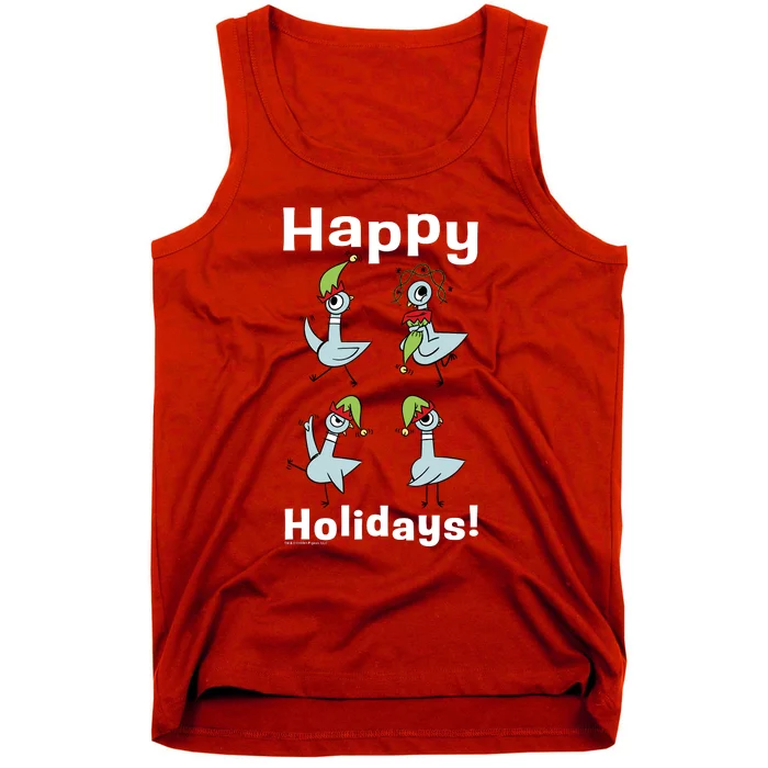 The Pigeon Happy Holidays Christmas Pigeon Tank Top