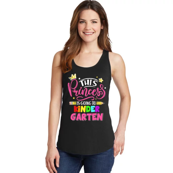 This Princess Is Going To Kindergarten Back To School Ladies Essential Tank