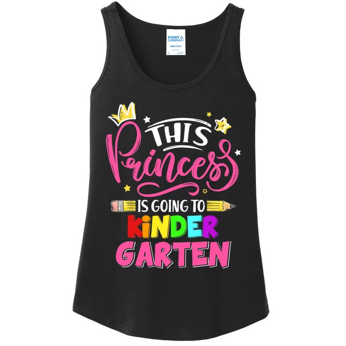 This Princess Is Going To Kindergarten Back To School Ladies Essential Tank