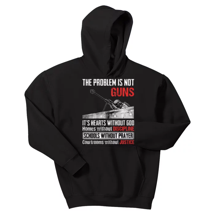 The Problem Is Not Guns ItS Hearts Without Kids Hoodie