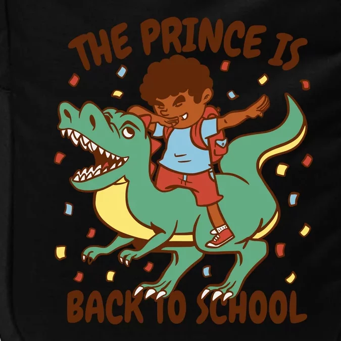 The Prince Is Back To School Dinosaur Dab Impact Tech Backpack