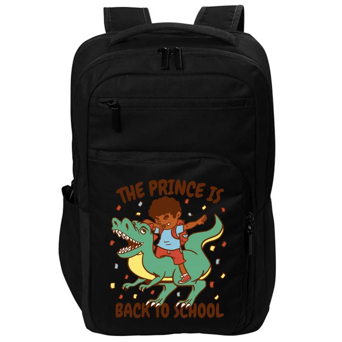 The Prince Is Back To School Dinosaur Dab Impact Tech Backpack