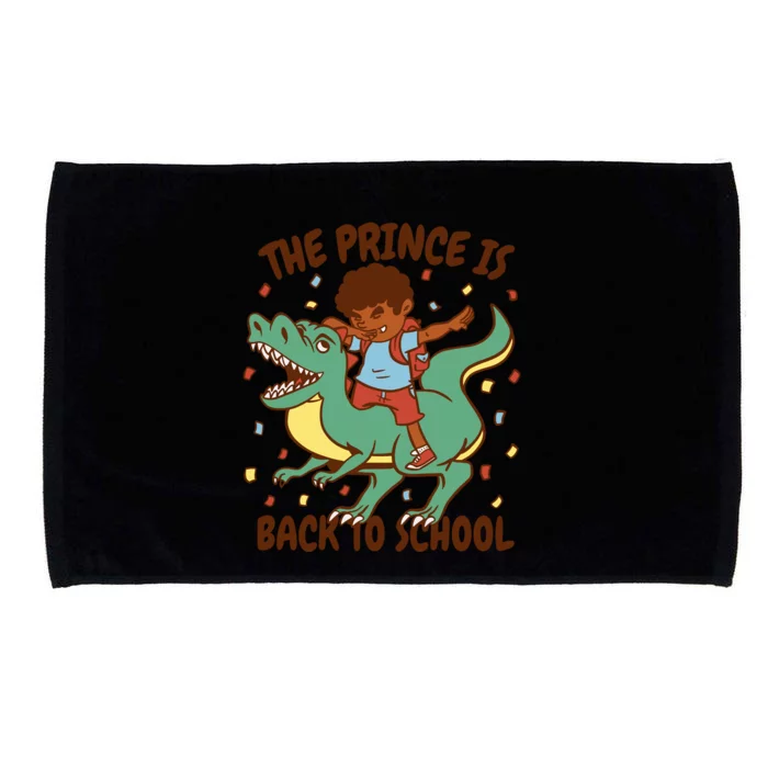 The Prince Is Back To School Dinosaur Dab Microfiber Hand Towel