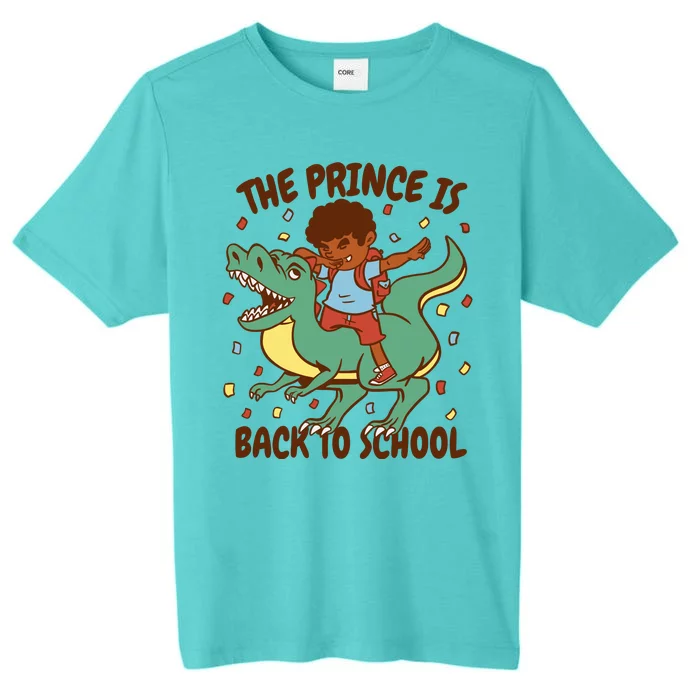 The Prince Is Back To School Dinosaur Dab ChromaSoft Performance T-Shirt