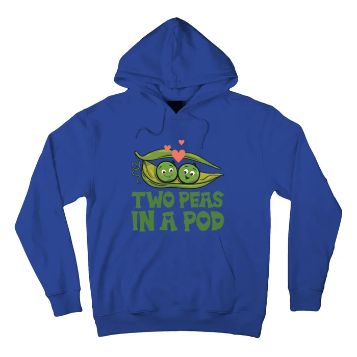 Two Peas In A Pod Valentines Day In Love Vegan Vegetables Gift Hoodie