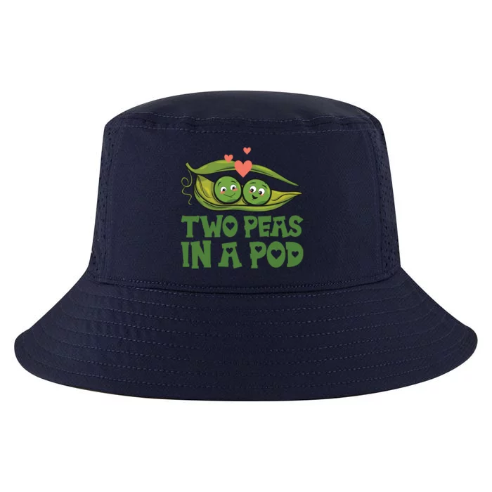 Two Peas In A Pod Valentines Day In Love Vegan Vegetables Gift Cool Comfort Performance Bucket Hat