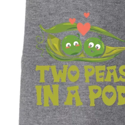 Two Peas In A Pod Valentines Day In Love Vegan Vegetables Cool Gift Doggie 3-End Fleece Hoodie