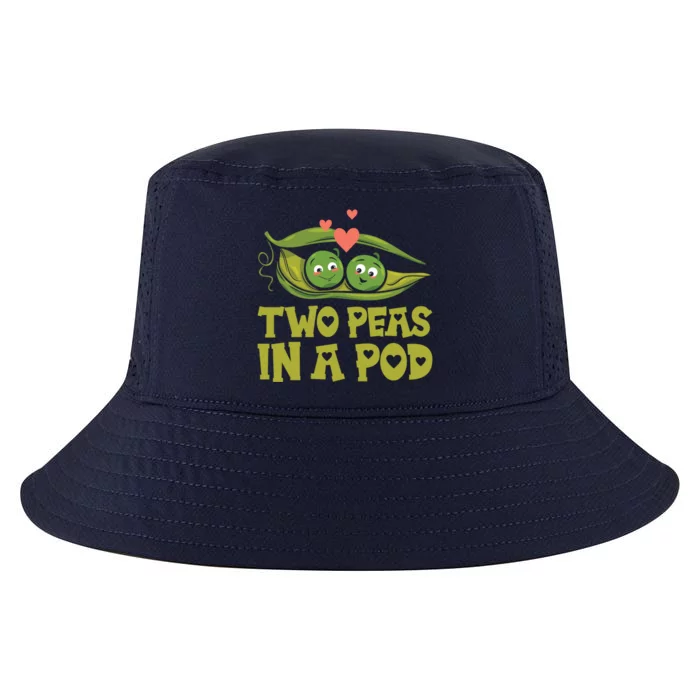 Two Peas In A Pod Valentines Day In Love Vegan Vegetables Cool Gift Cool Comfort Performance Bucket Hat