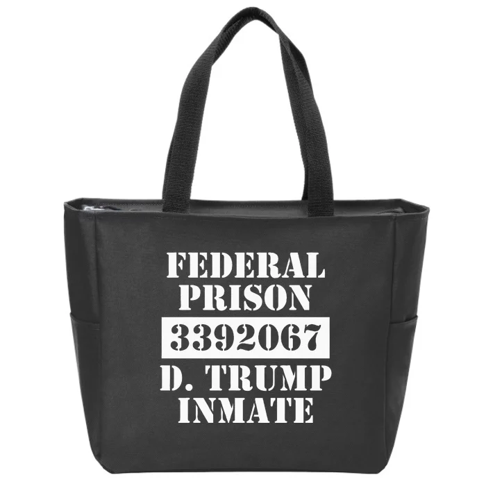 Trump Prison Inmate Federal Prison 3392067 Halloween Costume Zip Tote Bag