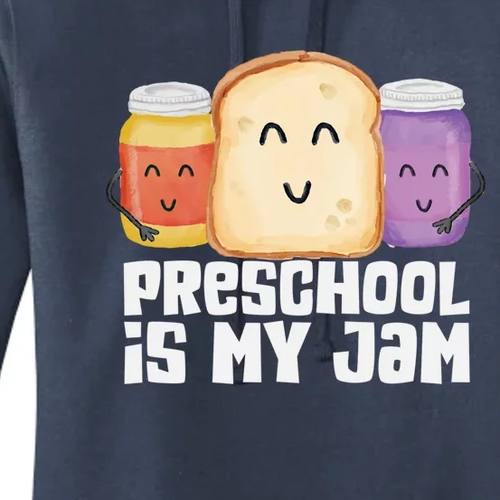 Team Preschool Is My Jam Rainbow PreK Teacher Student Gift Women's Pullover Hoodie