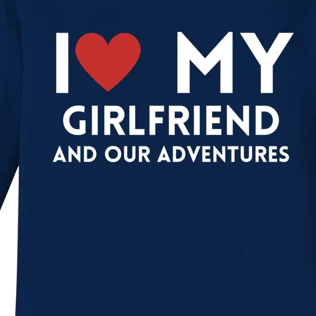 Travel Partners I Love My Friend And Our Adventures Gift Baby Long Sleeve Bodysuit