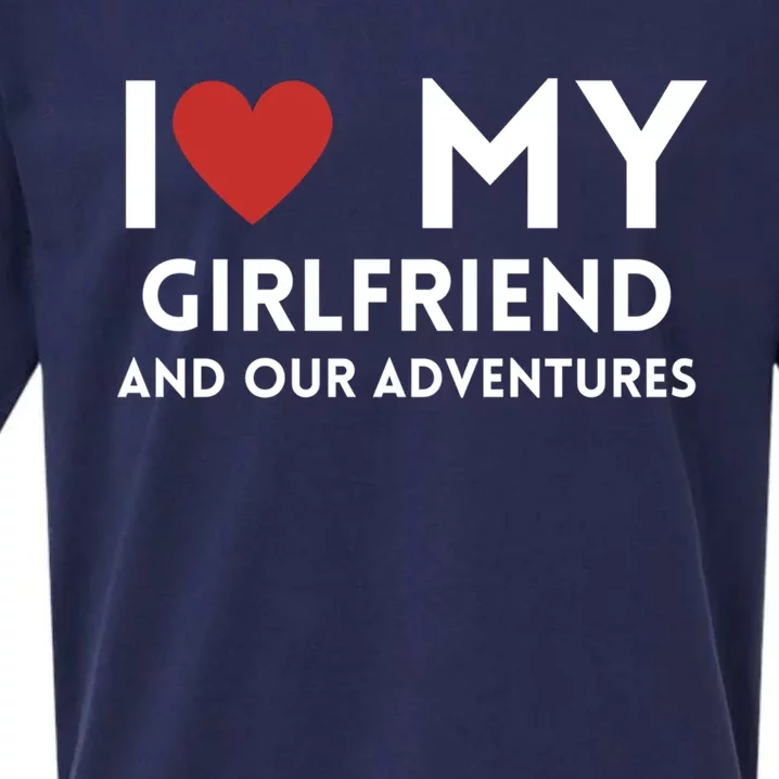 Travel Partners I Love My Friend And Our Adventures Gift Sueded Cloud Jersey T-Shirt