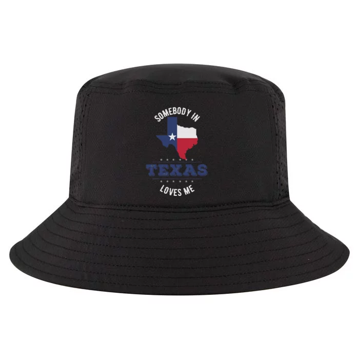 Texas pride in Texas state or somebody in texas loves me Cool Comfort Performance Bucket Hat