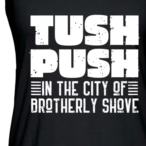 Tush Push In The City Of Brotherly Shove Funny Football Ladies Essential Flowy Tank