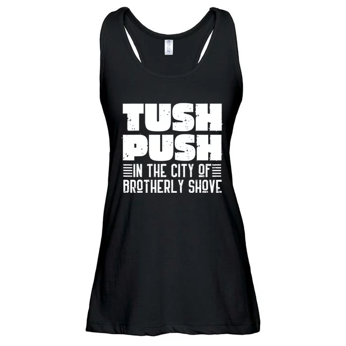 Tush Push In The City Of Brotherly Shove Funny Football Ladies Essential Flowy Tank