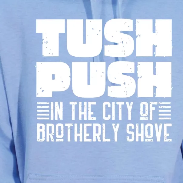 Tush Push In The City Of Brotherly Shove Funny Football Unisex Surf Hoodie