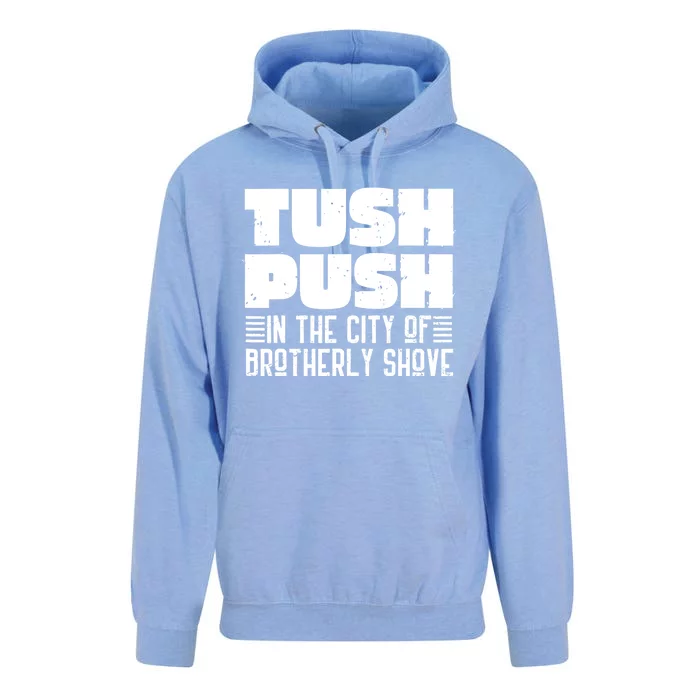 Tush Push In The City Of Brotherly Shove Funny Football Unisex Surf Hoodie