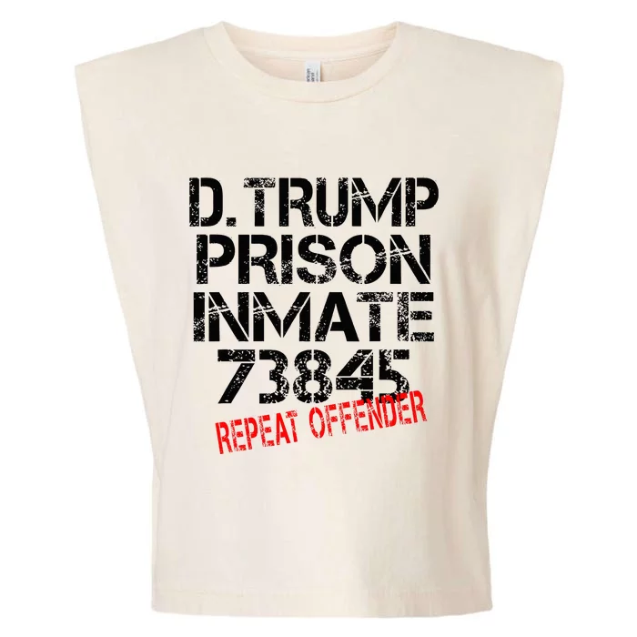 Trump Prisoner Inmate Garment-Dyed Women's Muscle Tee