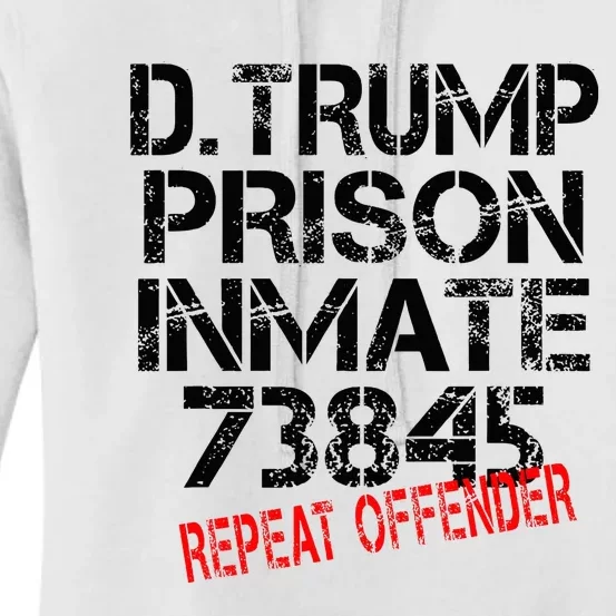 Trump Prisoner Inmate Women's Pullover Hoodie