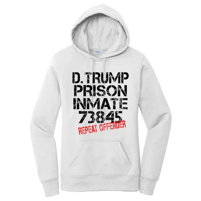 Trump Prisoner Inmate Women's Pullover Hoodie