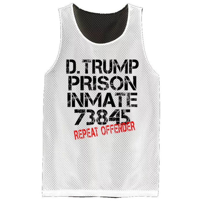 Trump Prisoner Inmate Mesh Reversible Basketball Jersey Tank