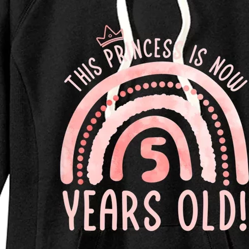 This Princess is 5 Years Old! 5th Birthday Fifth Birthday Women's Fleece Hoodie