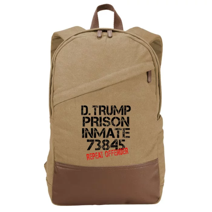 Trump Prisoner Inmate Cotton Canvas Backpack