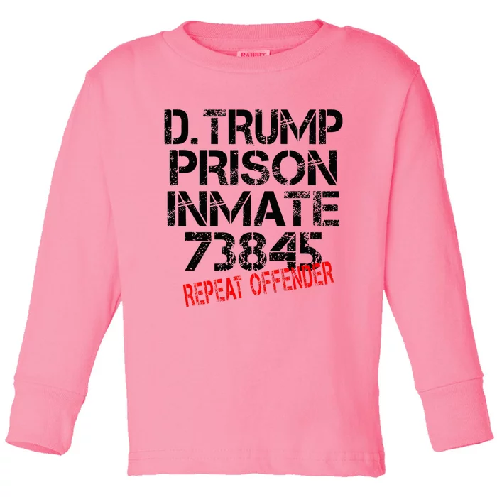 Trump Prisoner Inmate Toddler Long Sleeve Shirt