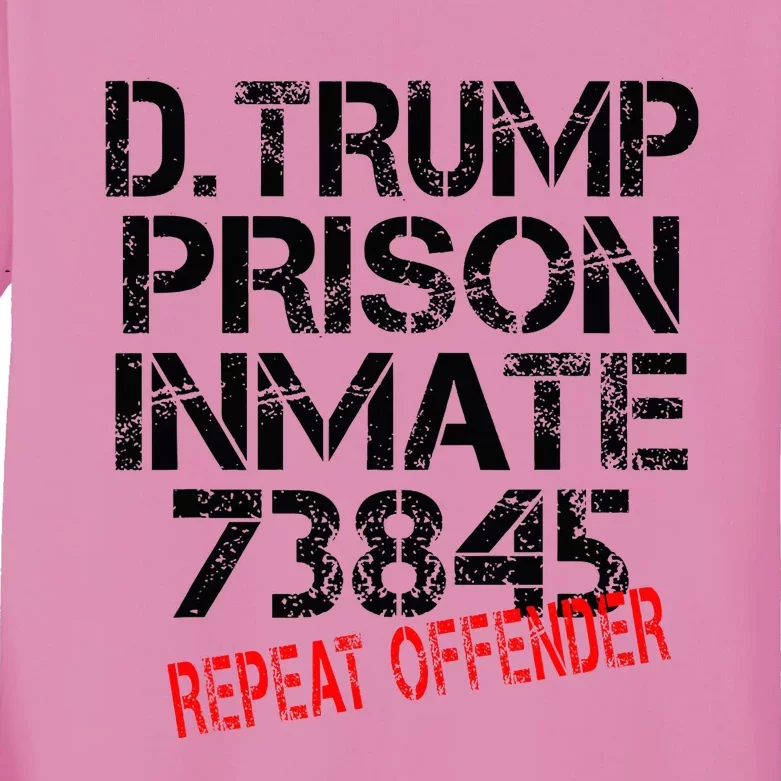 Trump Prisoner Inmate Kids Long Sleeve Shirt