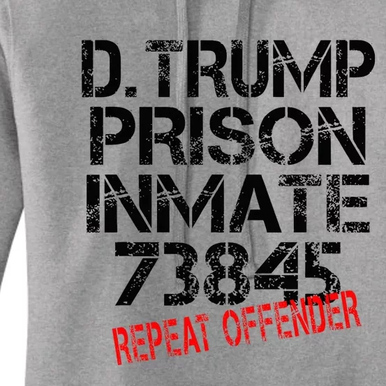 Trump Prisoner Inmate Women's Pullover Hoodie