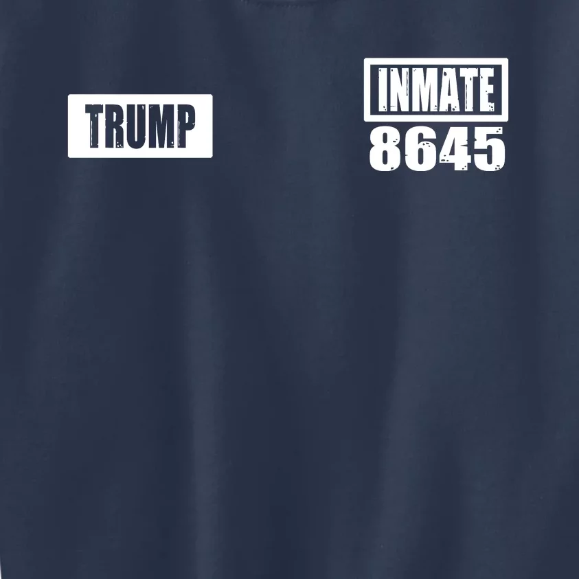 Trump Prison Jumpsuit Funny Halloween Trump Costume Kids Sweatshirt