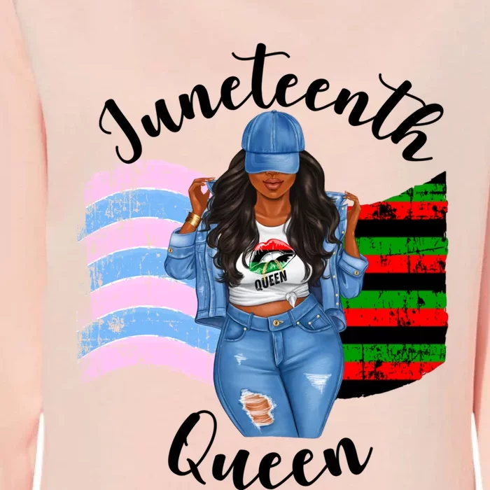 Transexual Pride Juneteenth Queen Black Mom Mamma Meaningful Gift Womens California Wash Sweatshirt