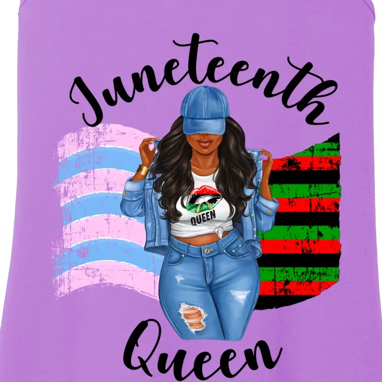 Transexual Pride Juneteenth Queen Black Mom Mamma Meaningful Gift Ladies Essential Tank