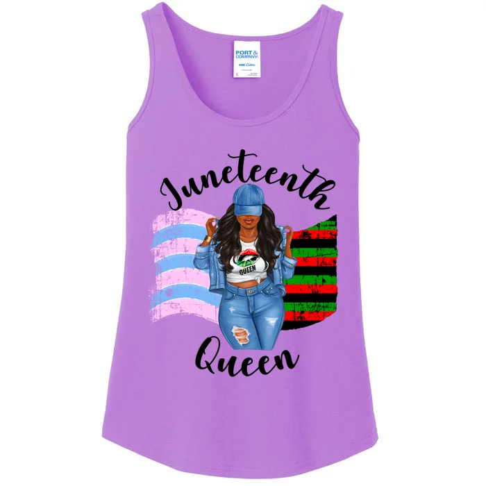 Transexual Pride Juneteenth Queen Black Mom Mamma Meaningful Gift Ladies Essential Tank