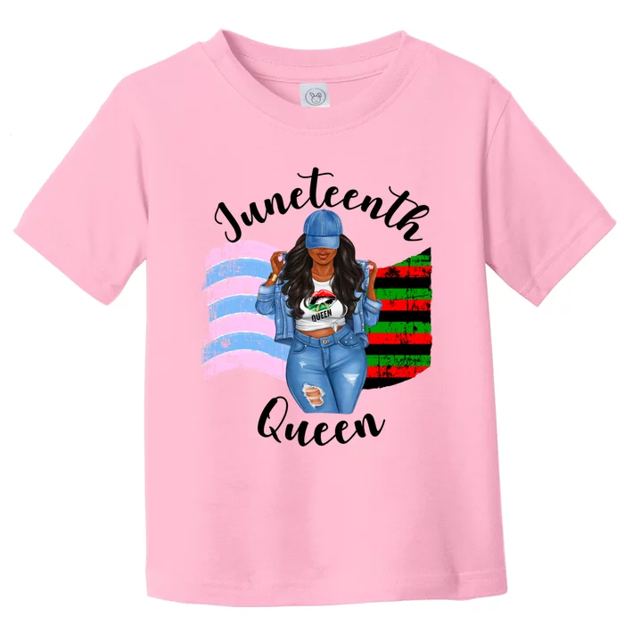 Transexual Pride Juneteenth Queen Black Mom Mamma Meaningful Gift Toddler T-Shirt