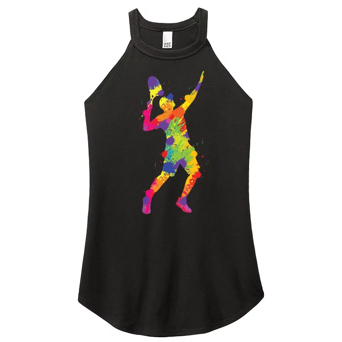 Tennis Player Kids Boy Women’s Perfect Tri Rocker Tank