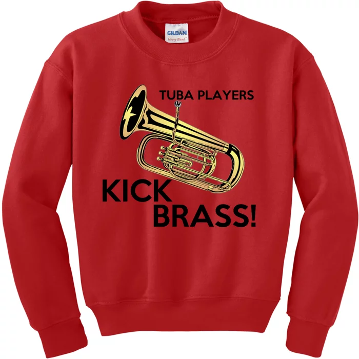 Tuba Players Kick Brass Kids Sweatshirt