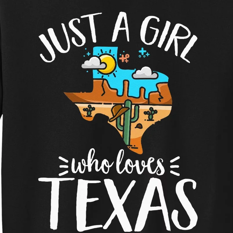 Texas Pride Kids Women Just A Who Loves Her Texas Sweatshirt