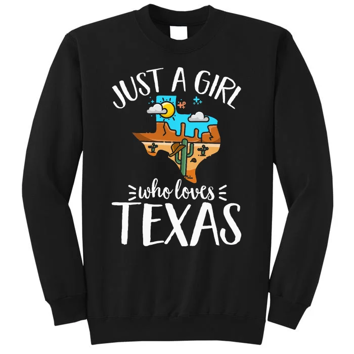 Texas Pride Kids Women Just A Who Loves Her Texas Sweatshirt