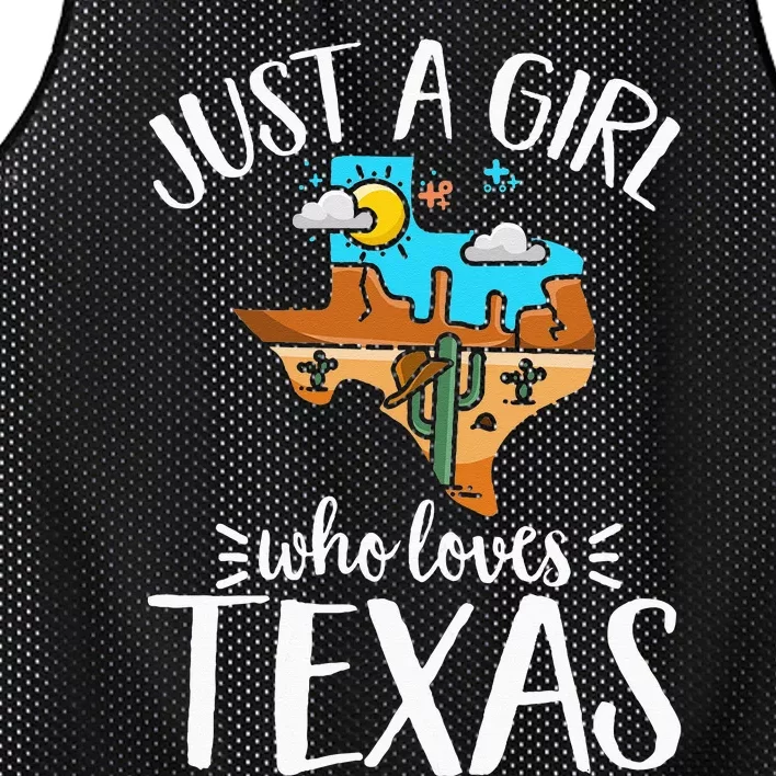 Texas Pride Kids Women Just A Who Loves Her Texas Mesh Reversible Basketball Jersey Tank