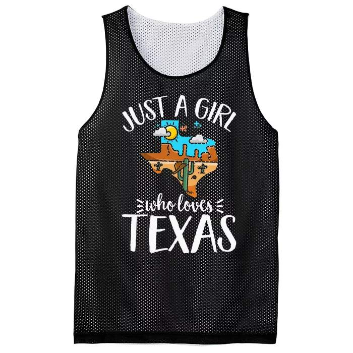 Texas Pride Kids Women Just A Who Loves Her Texas Mesh Reversible Basketball Jersey Tank