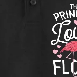 This Principal Loves Her Flock Flamingo Teacher School Gift Dry Zone Grid Performance Polo